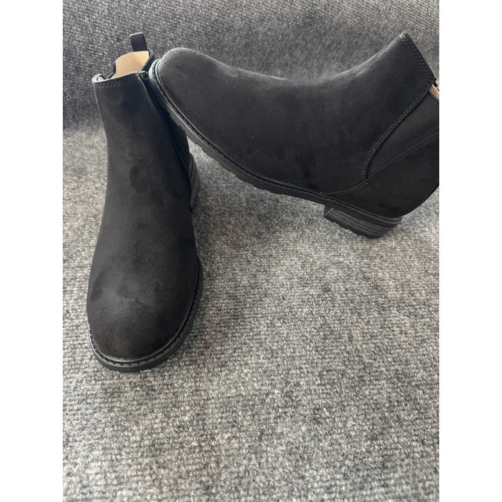 Sonoma Ankle Boots Women's Lottie Black Micro Chelsea size 9 New - Picture 2 of 8